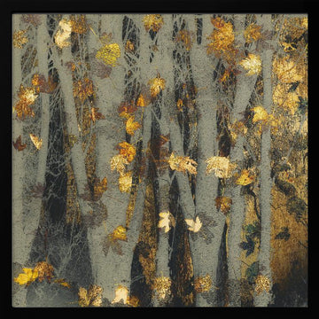 Gold leaf | Poster - Black Metal Frame Interior
