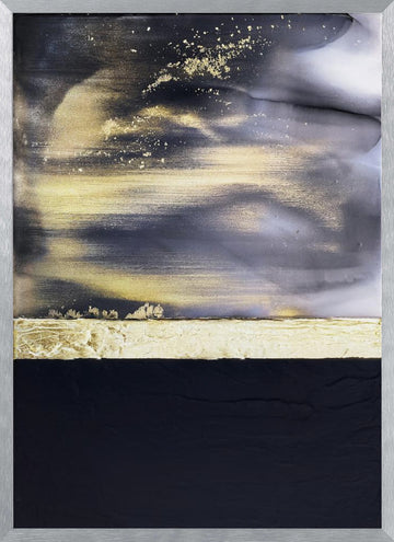 Golden Horizon | Poster - Silver Frame Interior