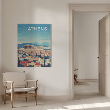 Athens Acropolis Vista | Canvas - Room Interior 1