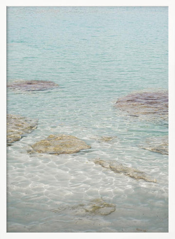 Clear Turquoise Waters | Poster - White Frame Interior