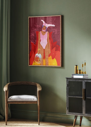 Girl On Fire | Poster - Room Interior 2