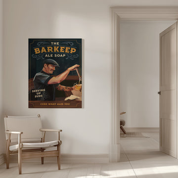 Barkeep Soap Poster 20x30 | Canvas - Room Interior 1