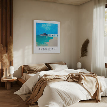 Sorrento Amalfi Coast Beach | Canvas - Room Interior 2