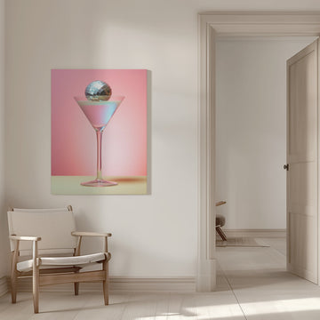 Pink Disco Martini | Canvas - Room Interior 1
