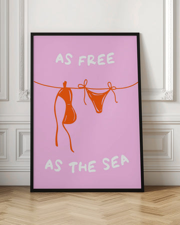 Free As The Sea | Poster - Room Interior 1