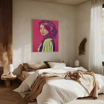 Pink Pop Woman | Canvas - Room Interior 2