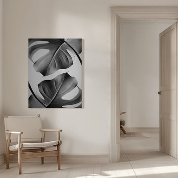 Tropical Monstera Forms | Canvas - Room Interior 1