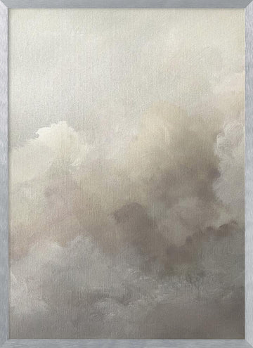 Think Cloud | Poster - Silver Frame Interior