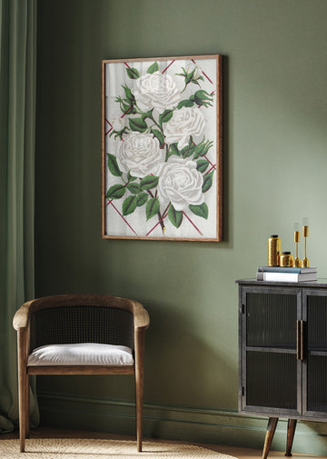 White Rose, Baltimore Belle Lithograph | Poster - Room Interior 2
