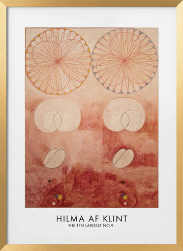 The Ten Largest No.9 Poster | Poster - Gold Frame Interior