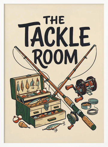 Classic Fishing Tackle | Poster - White Frame Interior