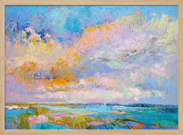 Colorful Landscape | Poster - Wood Frame Interior