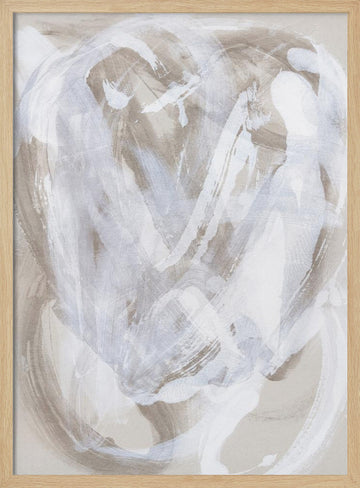 Abstract Brush Strokes 146 | Poster - Wood Frame Interior