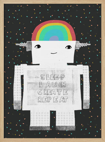 Life in Circuits | Poster - Wood Frame Interior