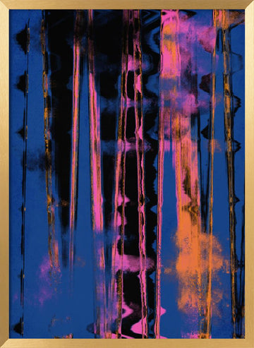Vibrant Nightfall | Poster - Gold Frame Interior