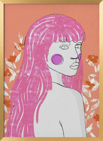 Blossom Gaze | Poster - Gold Frame Interior