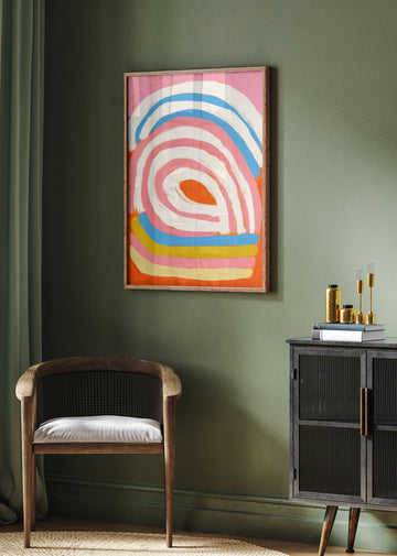 Colorful Abstract Arches | Poster - Room Interior 2