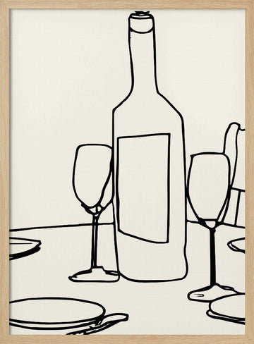 Tablestilllifeno07 | Poster - Wood Frame Interior