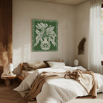 Elegant Floral Vase | Canvas - Room Interior 2