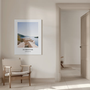 Wall of Dubrovnik Croatia Travel poster | Canvas - Room Interior 1