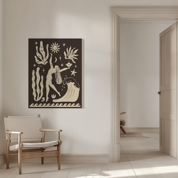 Celestial Ocean Dancer | Canvas - Room Interior 1