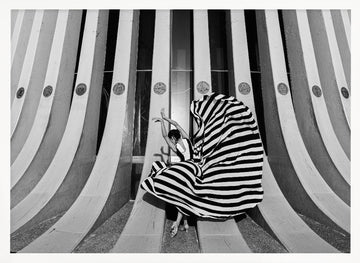 Graceful Striped Dancer | Poster - White Frame Interior