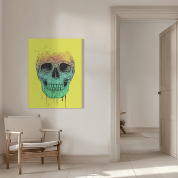 Vibrant Gradient Skull | Canvas - Room Interior 1