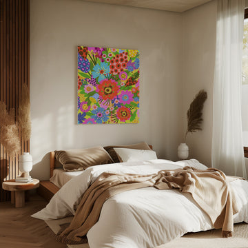Vibrant Blossoms | Canvas - Room Interior 2