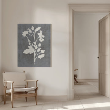 Botanical Rose Silhouette | Canvas - Room Interior 1