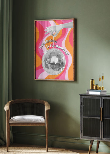 Disco Kitchen Vibes | Poster - Room Interior 2