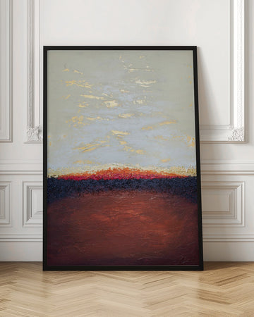 Golden Desert Horizon | Poster - Room Interior 1