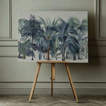 Lush Tropical Palm Jungle | Canvas - Room Interior 1
