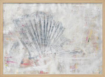 Faded Fan Abstract | Poster - Wood Frame Interior