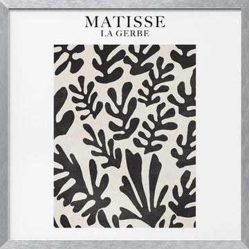 Leafy Shadows Dance | Poster - Silver Frame Interior