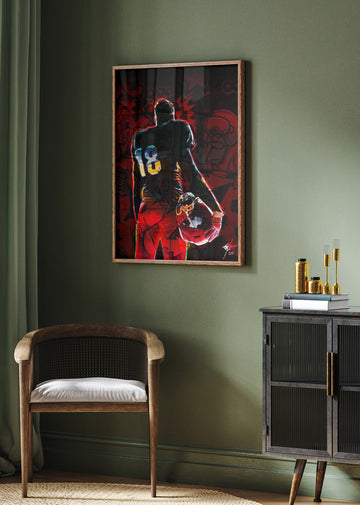 Gridiron Player 18 | Poster - Room Interior 2