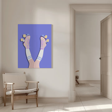 Retro Roller Skates | Canvas - Room Interior 1