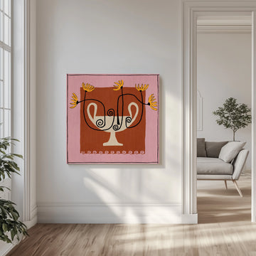 Out of Vase Blooms 12 | Canvas - Room Interior 1