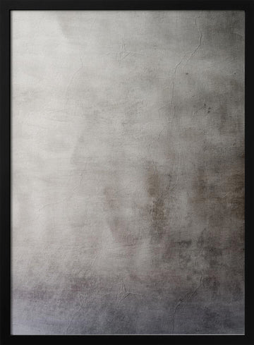 Distressed Gray Wall | Poster - Black Metal Frame Interior