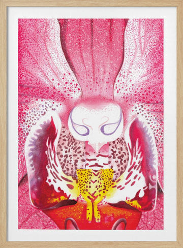 Vibrant Orchid Bloom | Poster - Wood Frame Interior