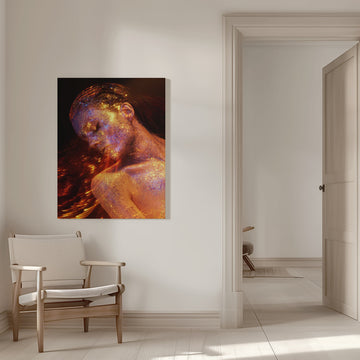 Sparkling Cosmic Woman | Canvas - Room Interior 1