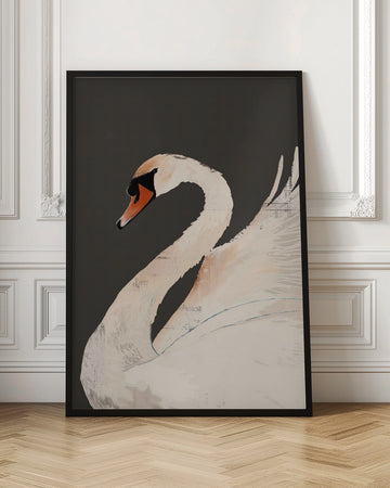 Graceful White Swan | Poster - Room Interior 1