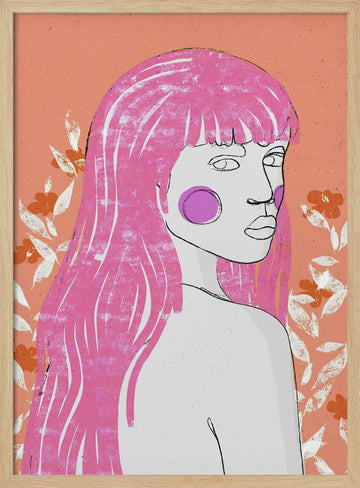 Blossom Gaze | Poster - Wood Frame Interior