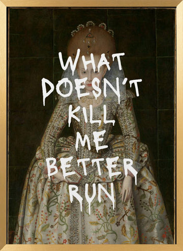 Regal With Attitude | Poster - Gold Frame Interior