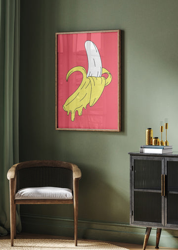 Melting Banana | Poster - Room Interior 2