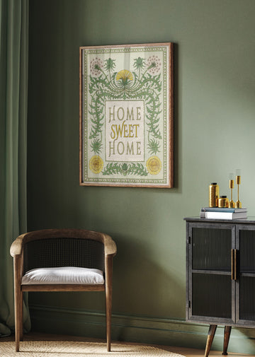Vintage Home Sweet Home | Poster - Room Interior 2