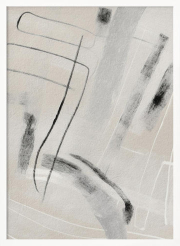 Abstract Flowing Lines | Poster - White Frame Interior