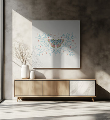 Colorful Butterfly Serenity | Canvas - Room Interior 2
