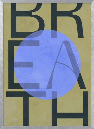 Breath Circle | Poster - Silver Frame Interior