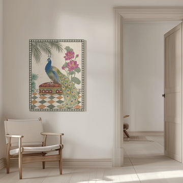 Royal Peacock Garden | Canvas - Room Interior 1