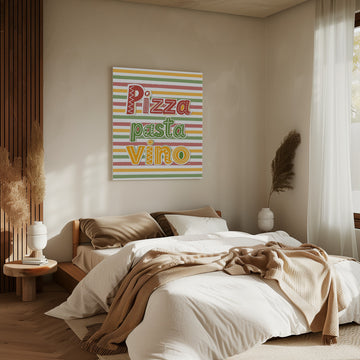 Pizza Pasta Vino | Canvas - Room Interior 2